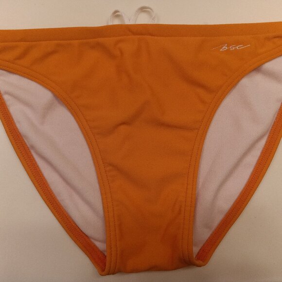 NWOT VINTAGE ORANGE 1" SIDES SWIMBRIEF BY "BCS", size "M" (Medium) - Picture 1 of 8